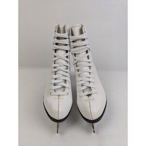 CCM Competitor Figure Skates White Women's Size 5 US w/ SLM Blades
